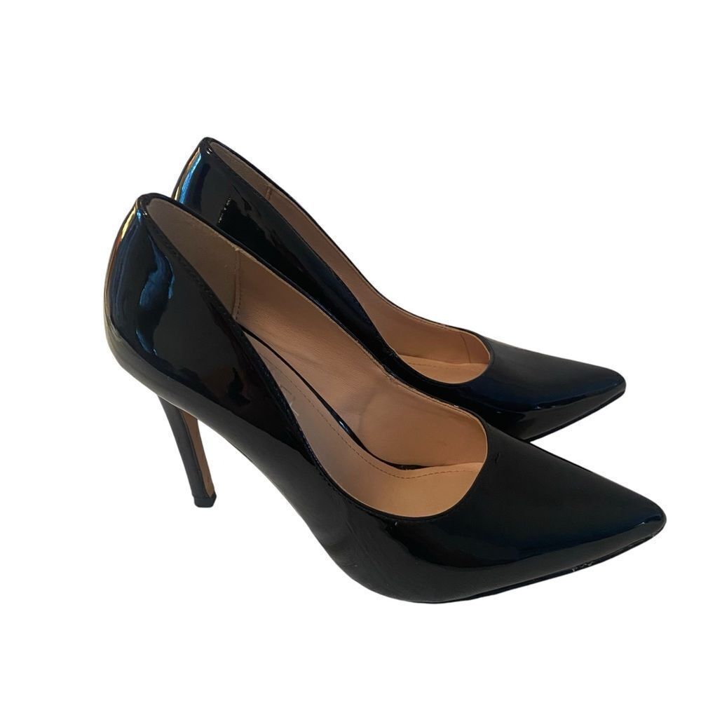 Michael by Michael Shannon Ryleigh Black Patent Leather Pointed Toe Stilettos - Picture 2 of 6
